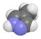 Fomepizole molecule. Antidote used to treat methanol and ethylene glycol poisoning. 3D rendering. Atoms are represented as spheres