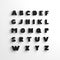 Font 3D illustration, big letters standing