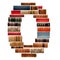 Font composed of spines of books