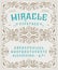 Font Miracle. Craft retro vintage typeface design