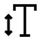 Font size glyphs icon