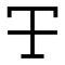 Font vector glyphs icon