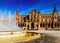 Fontain at Plaza de Espana in Seville