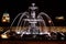 Fontaine de Tourny by night in Quebec City, Canada