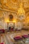 Fontainebleau, France, March 30, 2017: Fontainebleau Palace room interiors. Chateau was one of the main castles of