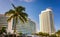 The Fontainebleau Hotel, in Miami Beach, Florida.