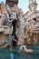 Fontana dei Quattro Fiumi in Navona square in Rome, Italy