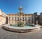 Fontana Pretoria Palermo, Praetorian Fountain with mythological creek Statues on Main Pretoria place in Palermo with the town hall