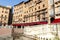 Fonte Gaia fountain situated at the very heart of the city in Piazza del Campo in Siena, Tuscany, Italy