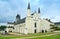 Fontevraud Abbey, west facade church. Religious building. Loire Valley. France.