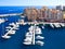 Fontvieille, district of Monaco. view of marina
