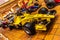 FONTVIEILLE, MONACO - JUN 2017: yellow FORMULA ONE F1 in Monaco