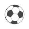 Fooball icon, soccer ball simple vector illustration