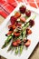 Food: Asparagus and strawberry salad, balsamico marinated