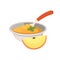 Food for baby cartoon products set. apple puree.