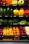 Food is beautiful, rows are in the supermarket