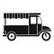 Food bike icon, simple style