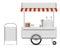 Food cart vector illustration