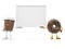 Food character - coffee cup and donut