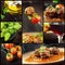 Food collage - meat balls