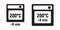 Food cooking oven instruction with temperature and minutes time, vector icons. Microwave and baking in oven recommendations