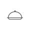 Food cover outline icon