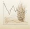 food crisis, wheat with line graph. AI generated