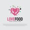 Food culinary logo. cooking icon. symbol of organic food. creative restaurant symbols, banner elements, vector illustration