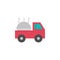Food delivery, cloche, eat, food, restaurant, truck color icon