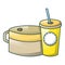 Food and drink icon, cartoon style