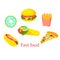 Food fast icon sandwich