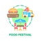 Food Festival Vector Concept Color Illustration flat