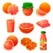 Food from grapefruit, fruit drinks, sweet products