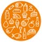 Food grocery icons