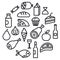 Food grocery icons