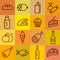 Food grocery icons