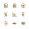 food, health , nutrious , healthy , eps icons set vector