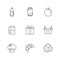 food, health , nutrious , healthy , eps icons set vector