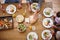 Food is the heart of family. High angle shot of a family sharing a meal together.