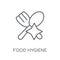 food hygiene linear icon. Modern outline food hygiene logo conce