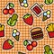 Food icons background