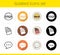 Food icons set