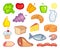 Food icons. Vector illustration