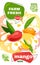 Food label template. vector illustration for organic mango milkshake fruit drink. natural bio fruits package design. ripe mango