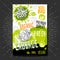 Food labels stickers set colorful sketch style fruits, spices vegetables package design. Cabbage. Vegetable label.