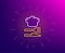 Food line icon. Cooking chef sign. Fork, knife. Vector