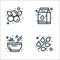food line icons. linear set. quality vector line set such as cereal, chinese, milk