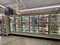 Food Lion Grocery store interior 2021 freezer area