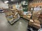 Food Lion Grocery store interior stock on pallets