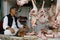 Food Market, India, Meat, Retailing, men,sale,mutton,Kashmir